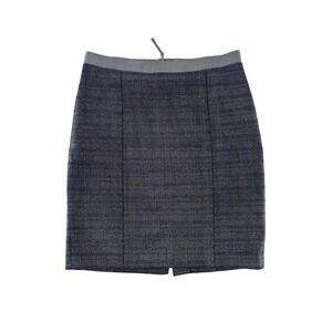 Ann‎ Taylor LOFT Steele Metallic Gray Career Pencil Skirt Size 8 Professional